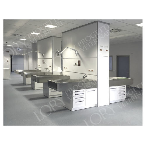 Columna de distribución de pared - MO027 - Lory Progetti Veterinari srl - para centro veterinario