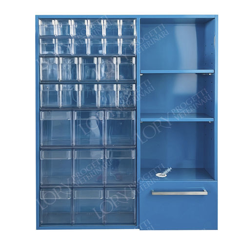 Armario para desechos - AR012 - Lory Progetti Veterinari srl - de medicamentos / para clínica veterinaria / con estante