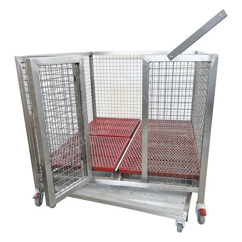 Jaula veterinaria modular - GA039 - Lory Progetti Veterinari srl - con ruedas / de acero inoxidable / 1 módulo