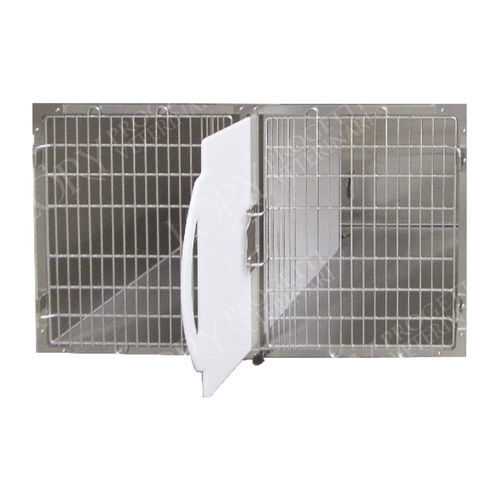 Jaula veterinaria modular - GAMO003 - Lory Progetti Veterinari srl - de acero inoxidable / 2 módulos