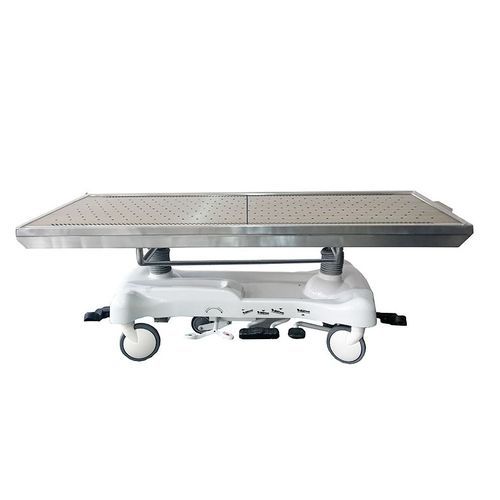 Mesa de autopsia de medicina legal - GA202 Plus - Rooe Medical - de disección / con ruedas / hidráulica