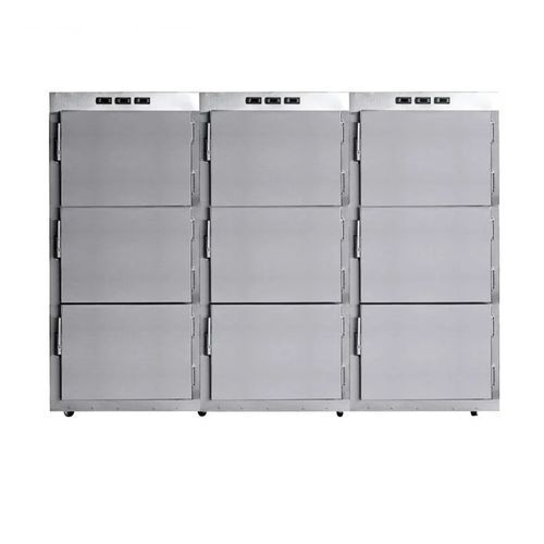 Cámara mortuoria 9 cuerpos - GA309  - Rooe Medical - de carga frontal / con ruedas / con puerta