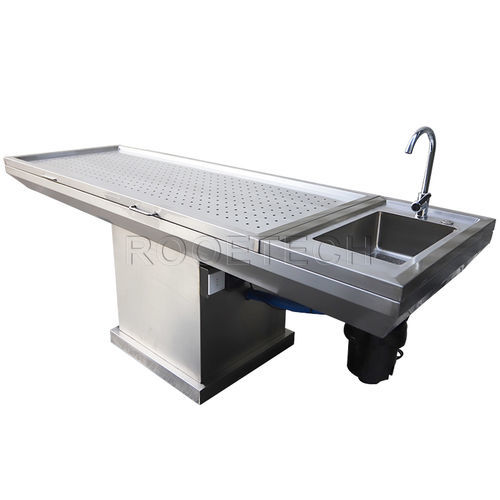Mesa de anatomía de medicina legal - GA-2003D - Rooe Medical - de disección / fija / eléctrica