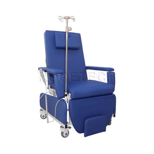 Sillón para extracción de sangre eléctrico - BXD100B - Rooe Medical - de 4 secciones / con ruedas / Trendelenburg