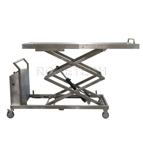 Carro para traslado de cadáveres de elevación - GA501A Plus - Rooe Medical - de transferencia / de transporte / electrohidráulico
