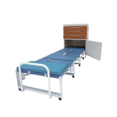 Mesa de cabecera con ruedas - BC002 - Rooe Medical - con cajones / cama / convertible
