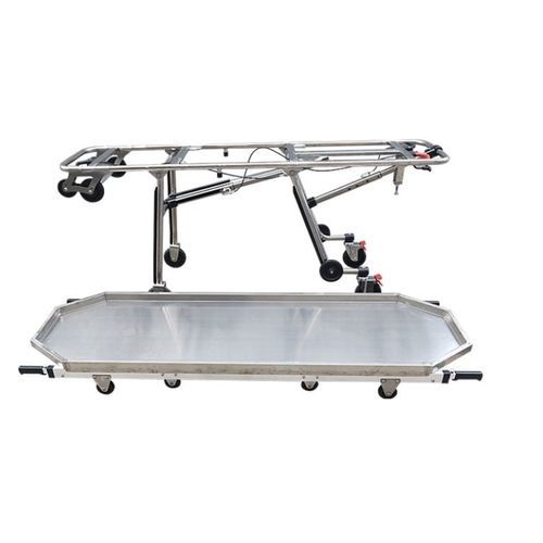Carro para traslado de cadáveres de almacenamiento - EA-3B1 plus - Rooe Medical - de transferencia / manual / de acero inoxidable