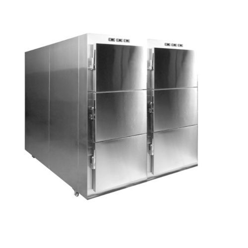 Cámara mortuoria 6 cuerpos - GA306 - Rooe Medical - de carga frontal / con 6 puertas / refrigerada
