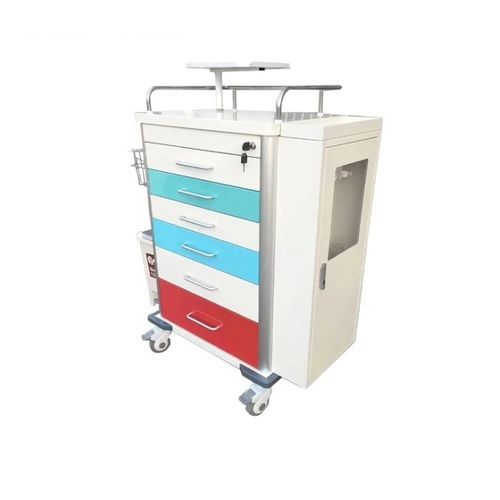 Carro de anestesia - WECARE Plus - Rooe Medical - portacilindros de oxígeno / de almacenamiento / de limpieza