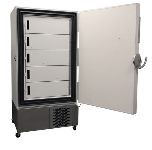 Congelador de laboratorio - ABT-115V-2186 - American Biotech Supply - de tipo armario / con ruedas / con 1 puerta