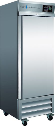 Refrigerador de laboratorio - ABT-23SS-GP - American Biotech Supply - de tipo armario / con ruedas / con 1 puerta