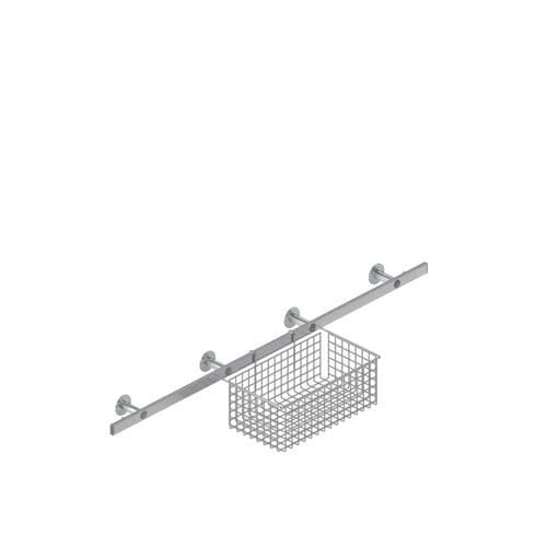Canasta para almacenamiento - INMED S.A. - de acero inoxidable / en riel / enrejado