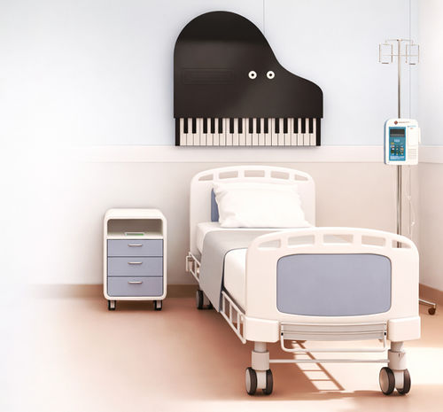 Unidad médica de cabecera de pared - MERYfun PIANO - INMED S.A. - para habitación de pacientes / LED
