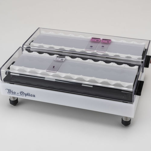 Sistema de preparación de muestras manual - 15-MEQ001 - BIO-OPTICA Milano - para tinción de portaobjetos / de mesa / de portaobjetos de microscopio