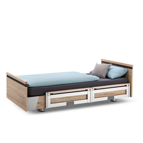 Cama hospitalaria - AURA Classic - Malsch GmbH - para asistencia domiciliaria / eléctrica / de altura regulable