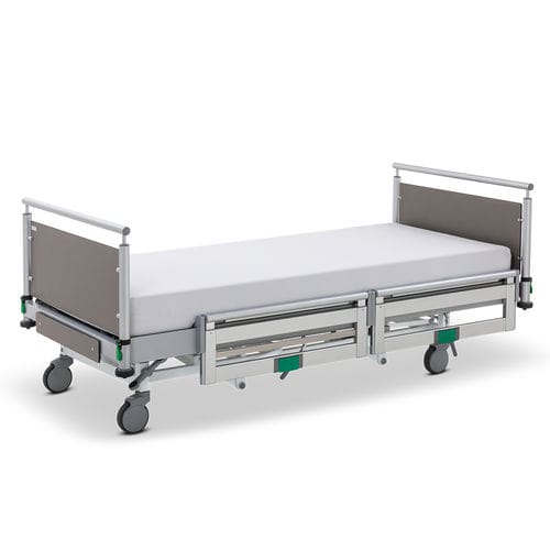 Cama de hospital - IMPULSE KL-M Edition 200 - Malsch GmbH - mecánica / de altura regulable / con ruedas