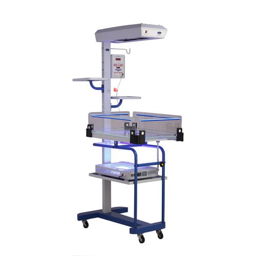 Plataforma calentadora para neonatos Trendelenburg - 2000 SLED - Neotech Medical Systems - con ruedas / con temporizador APGAR