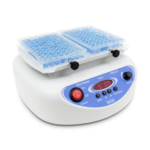 Agitador de laboratorio orbital - PSU-2T - Biosan - analógico / digital / compacto