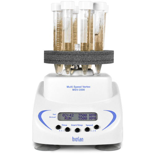 Mezclador de laboratorio vórtex - MSV-3500 - Biosan - digital / compacto / de velocidad variable