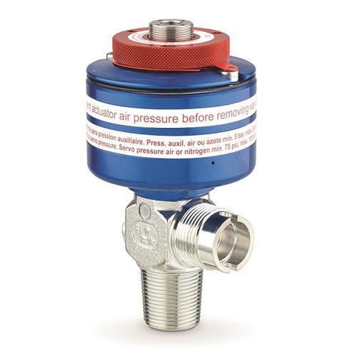 Válvula para botella de oxígeno - D385S - ROTAREX MEDITEC - de acero inoxidable / gris / de alta presión