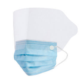 Mascarilla quirúrgica nivel 3 - Critical Cover® ShieldMate® - ALPHA PROTECH - de polipropileno / con visera / caja de 25