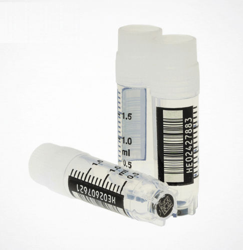 Tubo de muestras cilíndrico - Hamilton Storage - con tapón de rosca / graduado