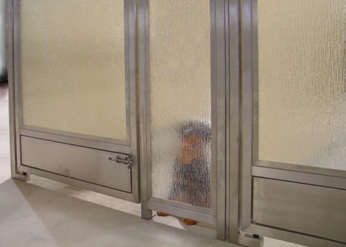 Puerta para clínica veterinaria - 1036-GRD, 1048-GRD  - Tristar Vet - abatible / de vidrio / con paneles de vidrio