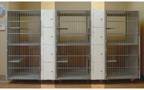 Jaula veterinaria para gatos - 1200-28, 1200-40 - Tristar Vet - 3 compartimentos / 6 estantes