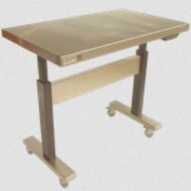 Mesa para sala blanca - Felcon - con ruedas / de altura regulable / fija
