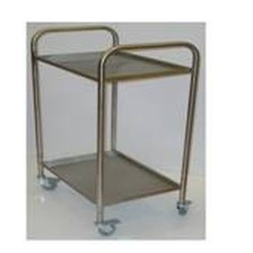 Carro para transporte - Felcon - de acero inoxidable / 2 bandejas