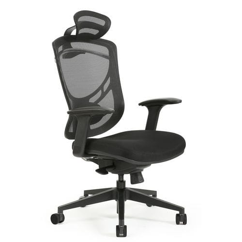 Silla de oficina con reposabrazos - Remo - Borgo - con ruedas / neumática / de altura variable