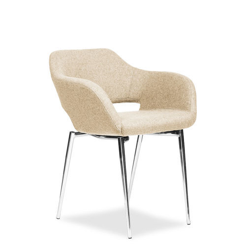 Silla de oficina con reposabrazos - Nibia - Borgo - con ruedas / giratoria