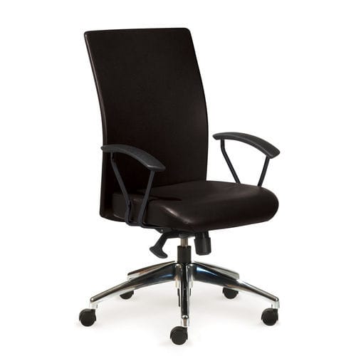 Silla de oficina con reposabrazos - Rete - Borgo - con ruedas / con respaldo alto / neumática