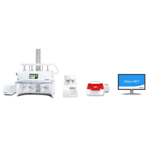 Tester de disolución semiautomático - Online System - ERWEKA GmbH - para la industria farmacéutica / UV/VIS / de mesa