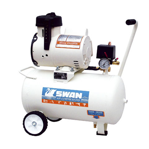 Compresor de aire para odontología - DR series - TONG CHENG IRON WORKS CO.,LTD - con ruedas / sin aceite