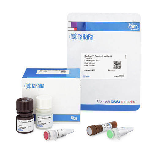 Kit de prueba para enfermermedades infecciosas - BacPAK™ - TAKARA - para virus / de células / ELISA