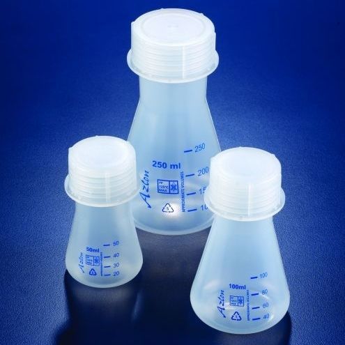 Matraz de laboratorio - Azlon® - SciLabware Limited - de polipropileno / Erlenmeyer / graduado