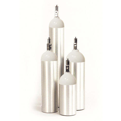 Botella de gas médico de oxígeno - 217 D - Ferno Canada Inc. - de aluminio / blanca