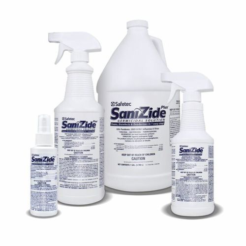 Desinfectante para suelos y superficies - SaniZide Plus® - Safetec of America - líquido / a base de amonio