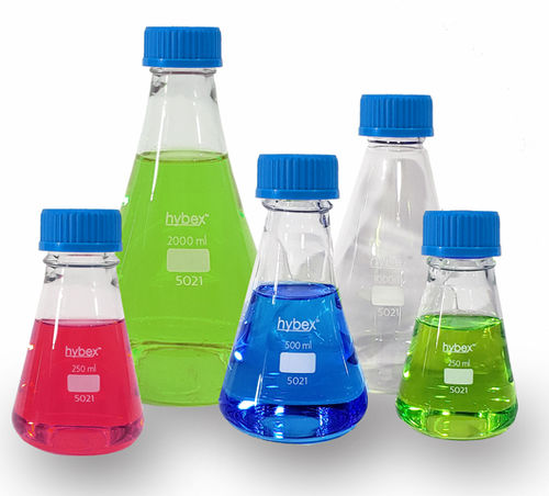 Matraz de laboratorio - hybex&trade; - BENCHMARK SCIENTIFIC - de vidrio / de vidrio borosilicato / Erlenmeyer