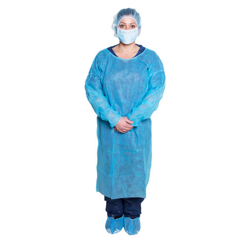Bata quirúrgica para mujer - 301BL - Dukal Corporation - de polipropileno / azul