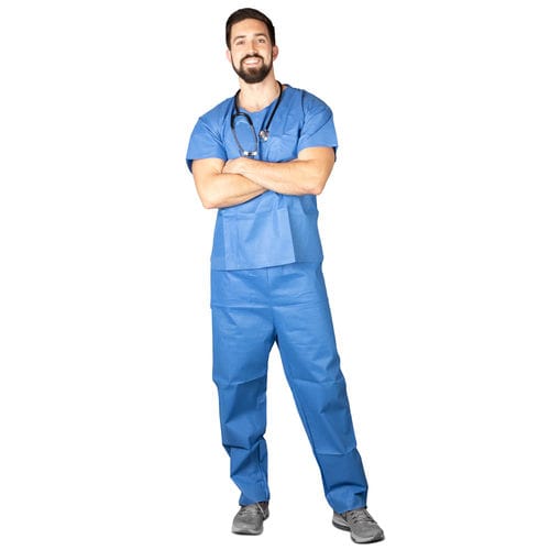 Conjunto sanitario unisex - 381M - Dukal Corporation - M / transpirable / azul