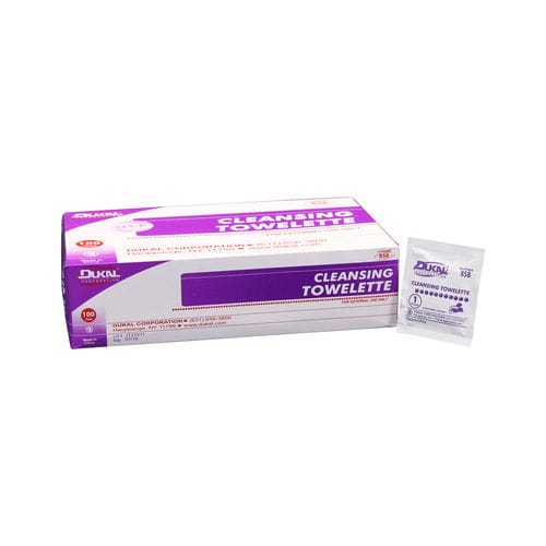 Toallita limpiadora para la higiene de las manos - 858 - Dukal Corporation - lote de 100