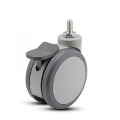 Rueda de caucho - TWIN-MED ANTISTATIC - MEDCASTER - con freno / antiestática / giratoria