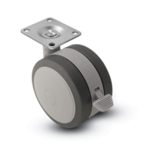 Rueda de caucho - SOFTECH - MEDCASTER - giratoria / con freno