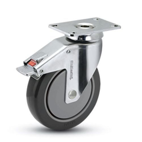 Rueda de caucho - CH   - MEDCASTER - con freno / giratoria