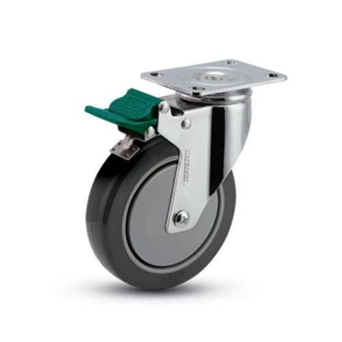 Rueda de caucho - HOSPITAL CX   - MEDCASTER - con freno / giratoria
