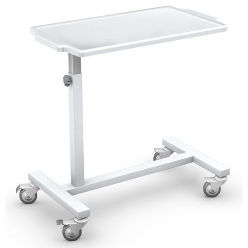 Mesa de cama de altura regulable - SP-1/ABS - TECHMED - con ruedas / neumática / con accionamiento manual
