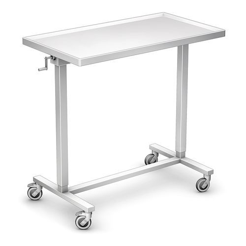 Mesa de instrumentos para mesa de operaciones - E-03KO series - TECHMED - de acero inoxidable / manuel