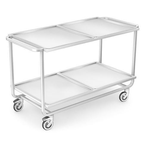 Carro para transporte - WPP-02 - TECHMED - para comidas / de acero inoxidable / con bandejas